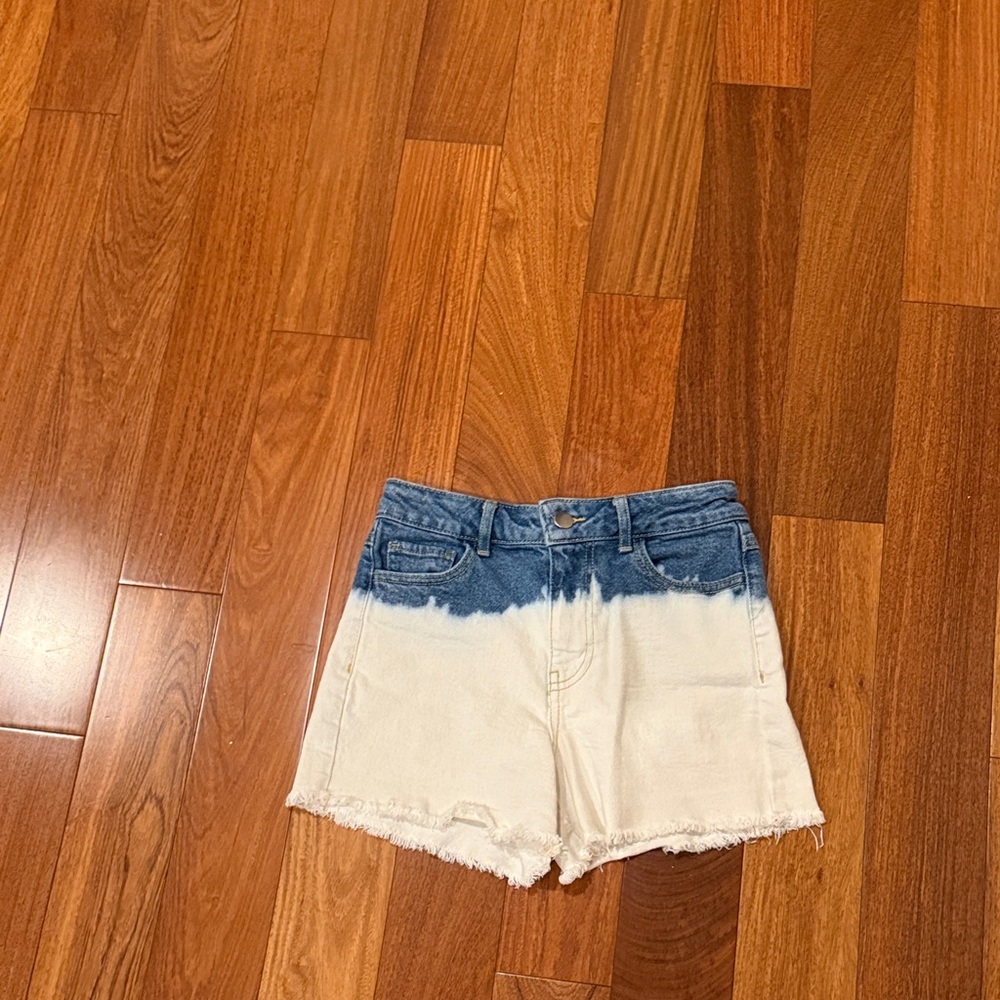 GB Girls Blue and White Jean Shorts